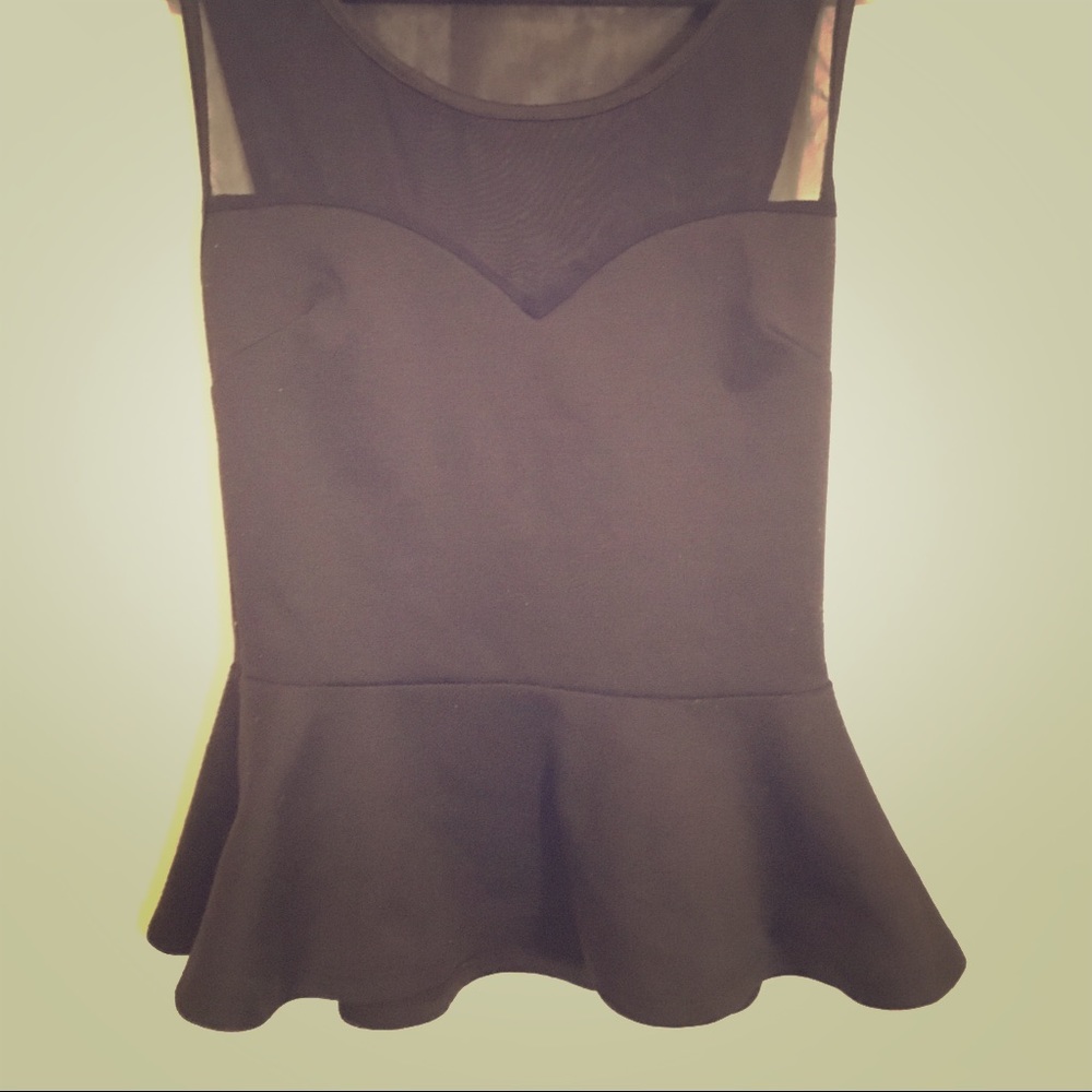 Body central Peplum shirt PINK